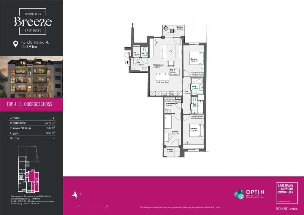 4-Zimmer-Wohnung kaufen in Wien – 96,79 m², € 674.000 – Bild 13 von 13