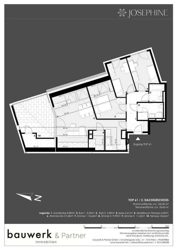 4-Zimmer-Wohnung kaufen in Wien – 100,16 m², € 1.142.500 – Bild 10 von 11