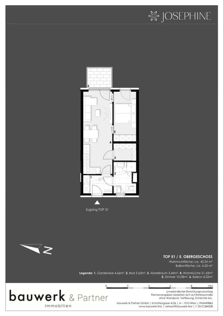 2-Zimmer-Wohnung kaufen in Wien – 45,25 m², € 462.400 – Bild 10 von 10