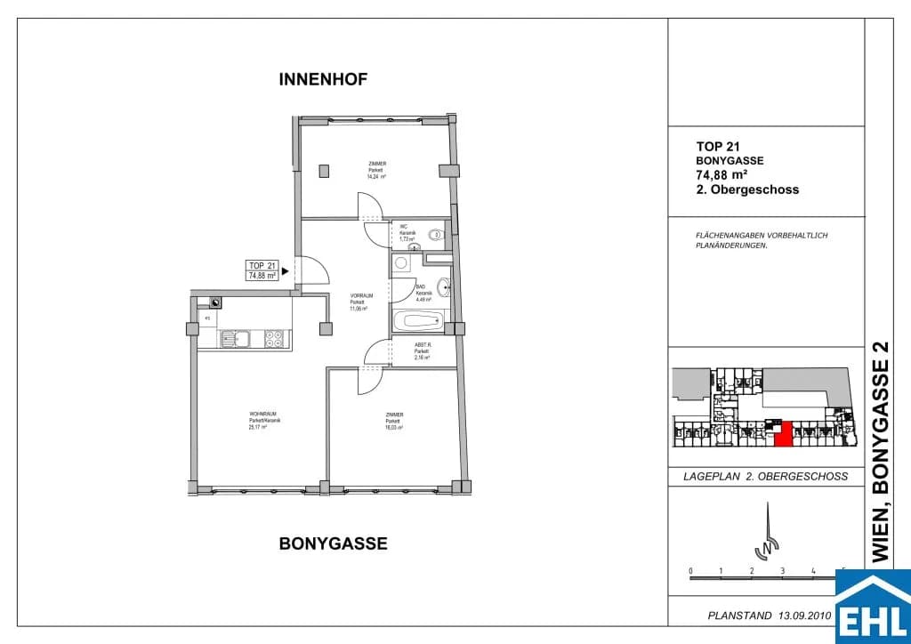 3-Zimmer-Wohnung kaufen in Wien – 74,88 m², € 435.000 – Bild 14 von 14