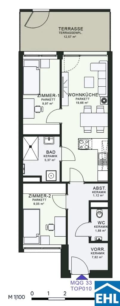 3-Zimmer-Wohnung mieten in Graz – 54,44 m², € 809 – Bild 24 von 24
