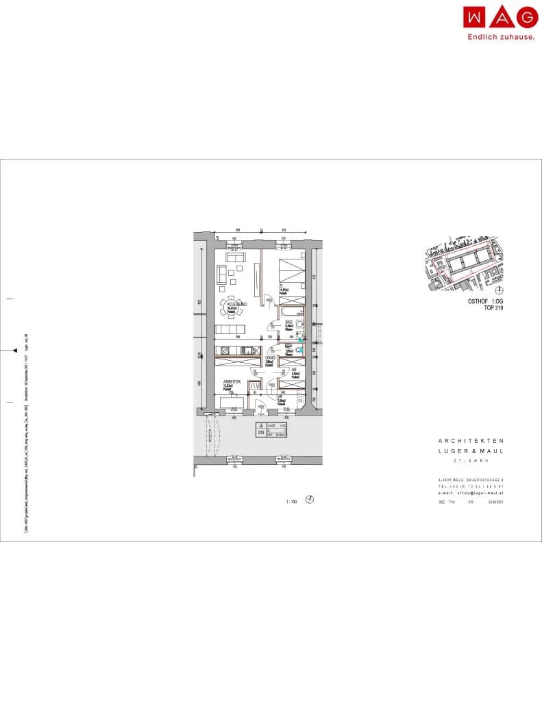 3-Zimmer-Wohnung mieten in Wels – 88 m², € 948 – Bild 14 von 14