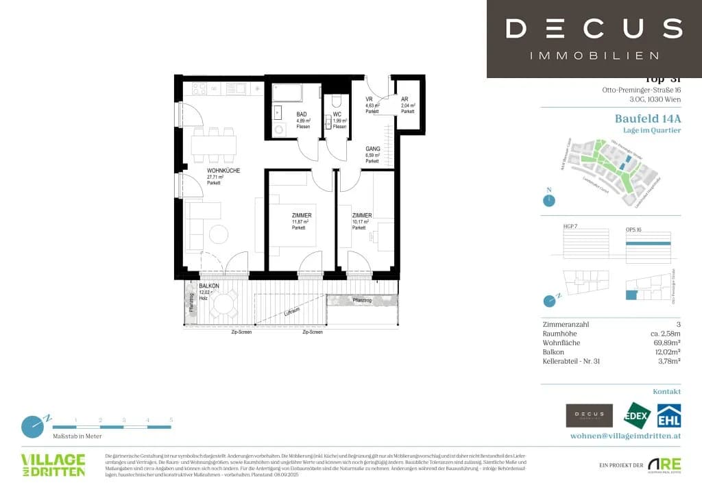 Immobilie kaufen in Wien – 69,89 m², € 521.100 – Bild 12 von 12
