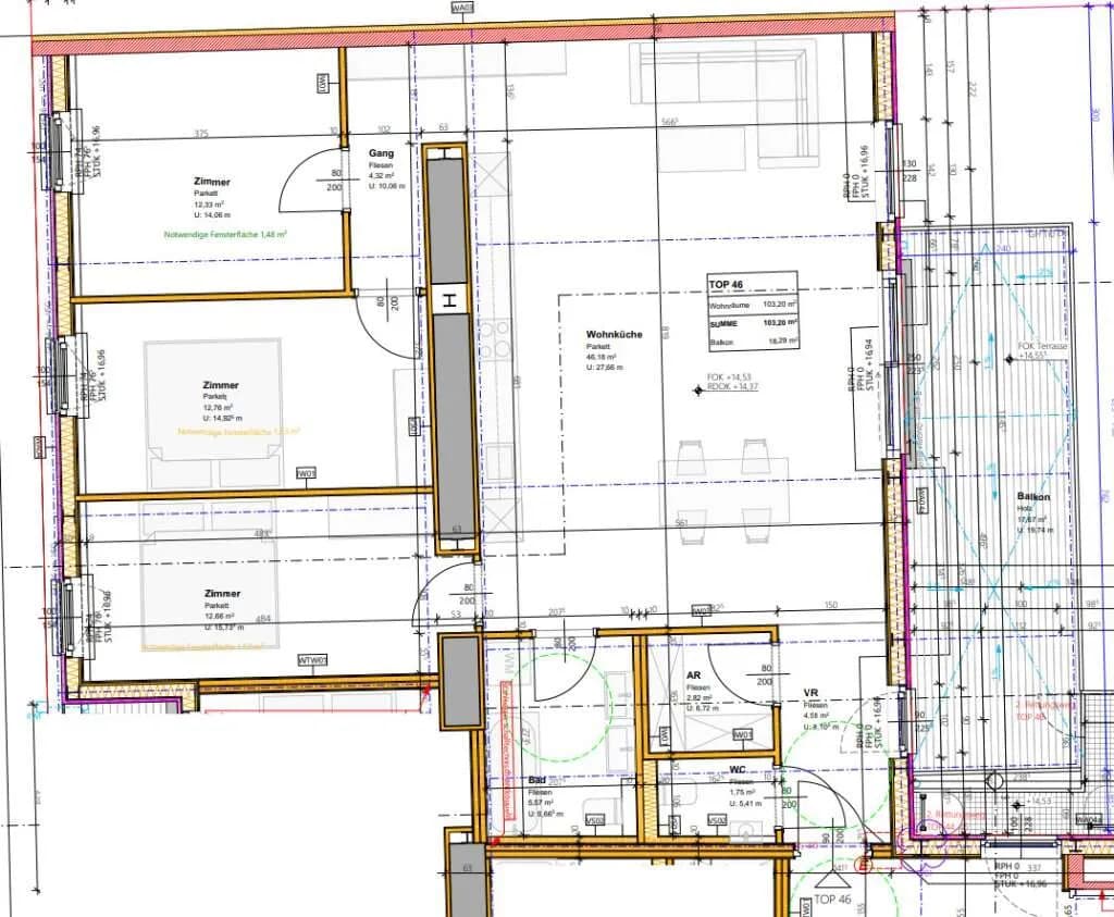 4-Zimmer-Wohnung mieten in Wien – 101,46 m², € 2.189 – Bild 19 von 19