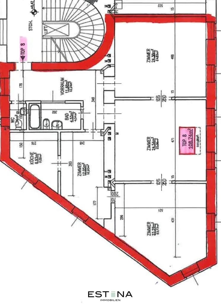 4-Zimmer-Gewerbeimmobilie mieten in Wien – 109 m², € 2.200 – Bild 13 von 13