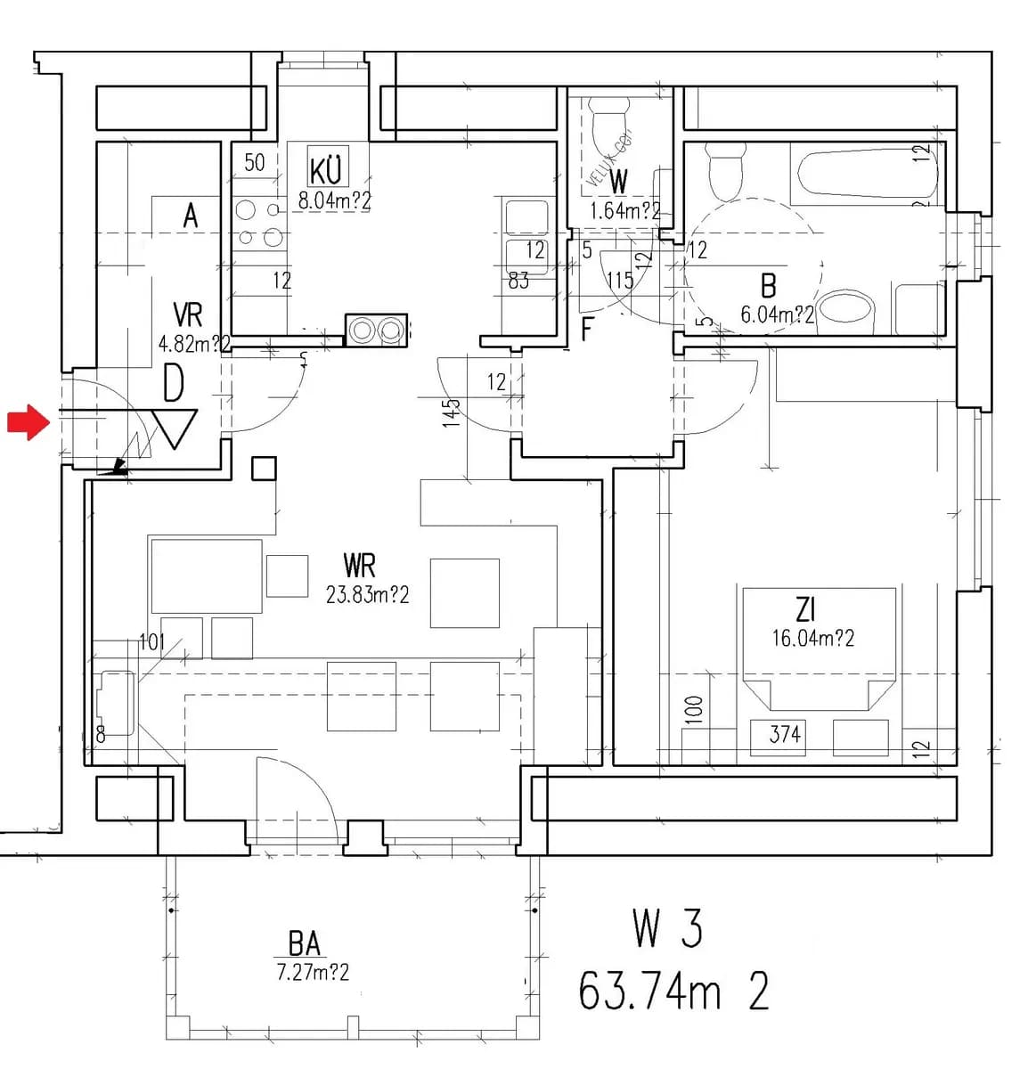 2-Zimmer-Wohnung mieten in Südoststeiermark – 63,7 m², € 718 – Bild 2 von 2