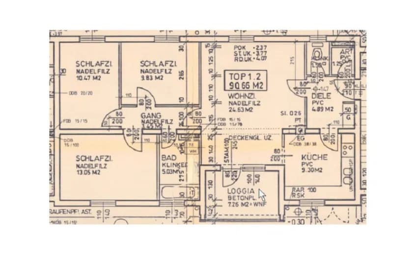 4-Zimmer-Wohnung mieten in Oberwart – 88,65 m², € 659 – Bild 2 von 5