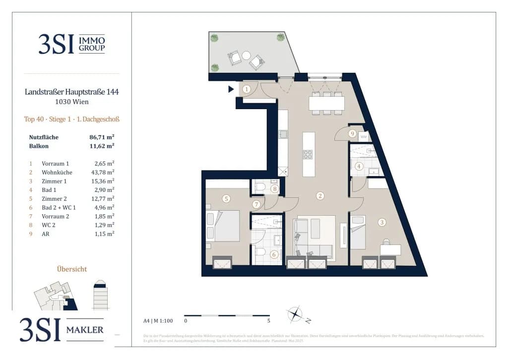 3-Zimmer-Wohnung kaufen in Wien – 86,71 m², € 1.089.000 – Bild 23 von 23