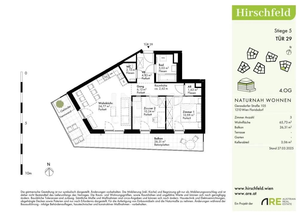 3-Zimmer-Wohnung kaufen in Wien – 65,73 m², € 403.000 – Bild 12 von 12