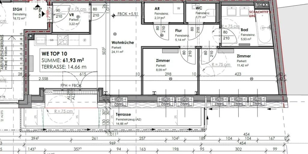 3-Zimmer-Wohnung mieten in Wien – 61,93 m², € 1.249 – Bild 15 von 15