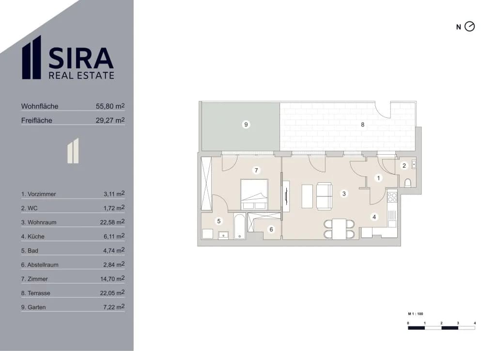 2-Zimmer-Wohnung kaufen in Wien – 63 m², € 399.000 – Bild 8 von 8