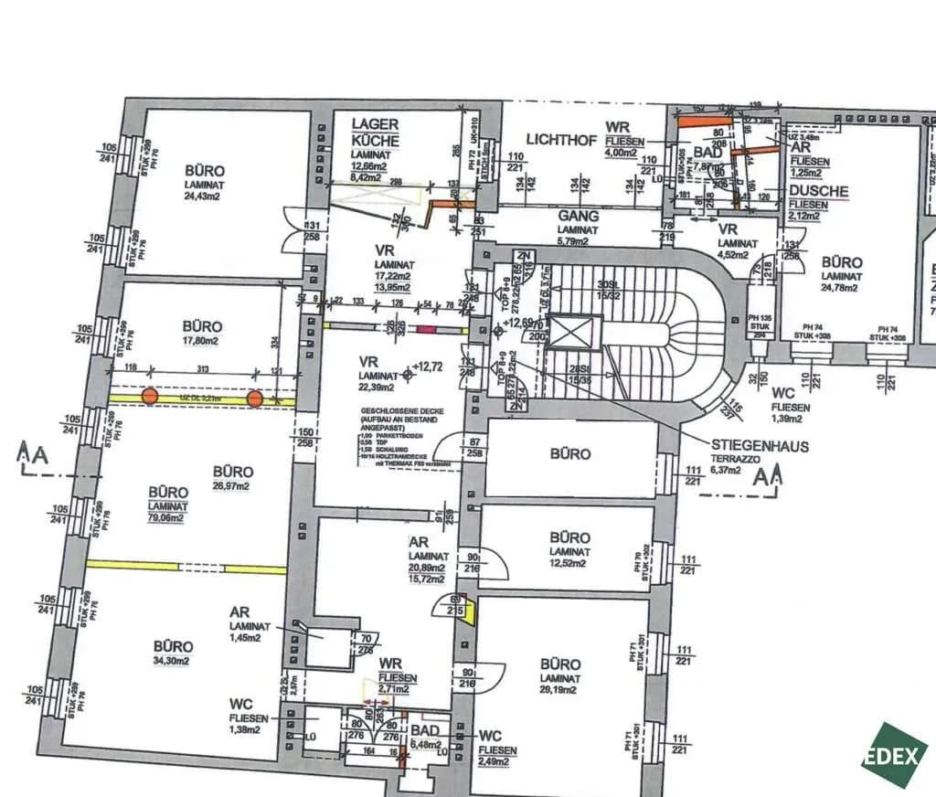 6-Zimmer-Gewerbeimmobilie mieten in Wien – 278 m², € 5.925 – Bild 24 von 24