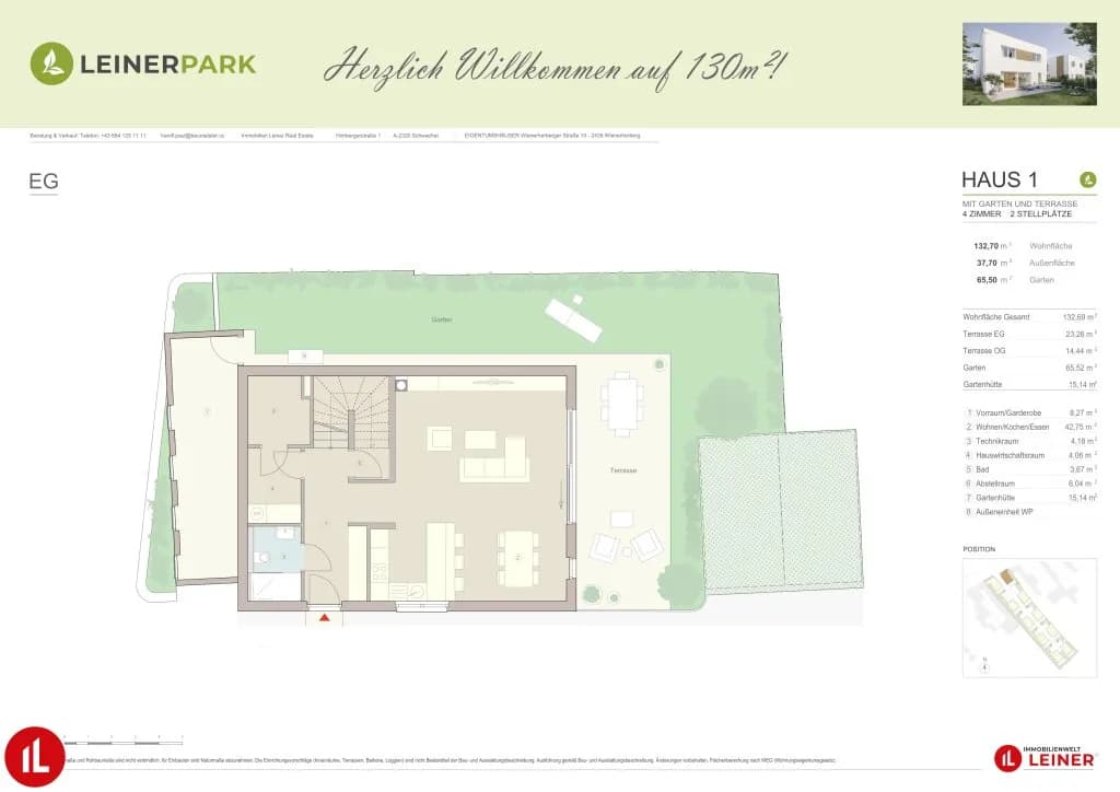 4-Zimmer-Haus kaufen in Bruck an der Leitha – 131,15 m², € 607.000 – Bild 12 von 13