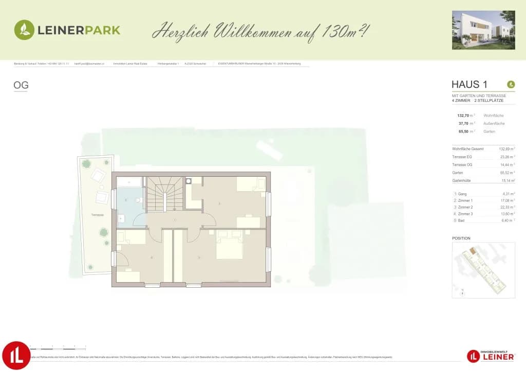 4-Zimmer-Haus kaufen in Bruck an der Leitha – 131,15 m², € 607.000 – Bild 13 von 13