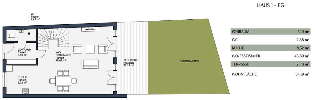 6-Zimmer-Wohnung kaufen in Korneuburg – 130 m², € 739.000 – Bild 3 von 17