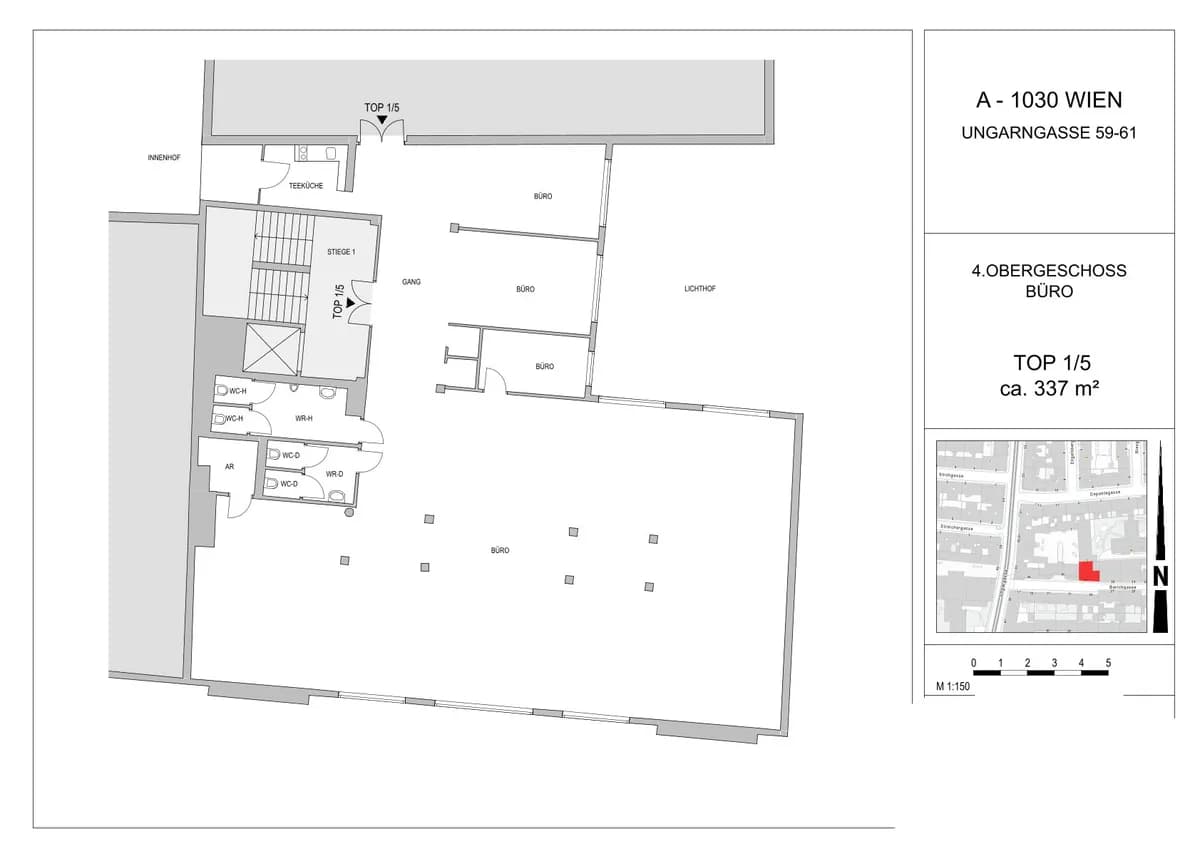 Gewerbeimmobilie mieten in Wien – 332 m², € 16 – Bild 7 von 7
