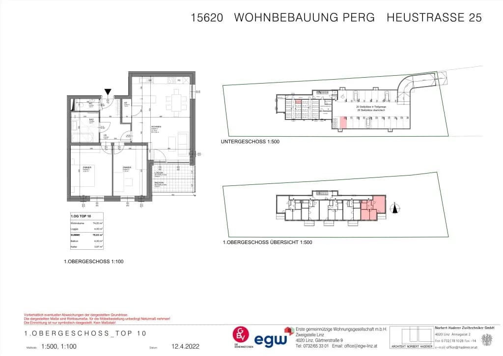 Wohnung mieten in Perg – 78,83 m², € 931 – Bild 4 von 6