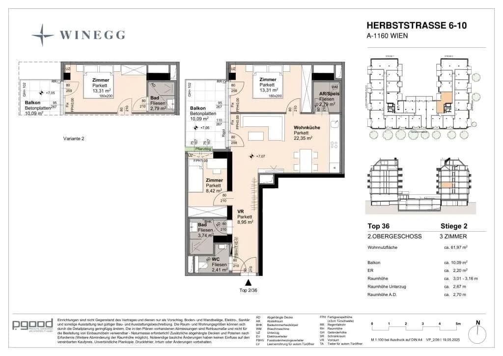 Immobilie kaufen in Wien – 61,97 m², € 392.600 – Bild 8 von 8