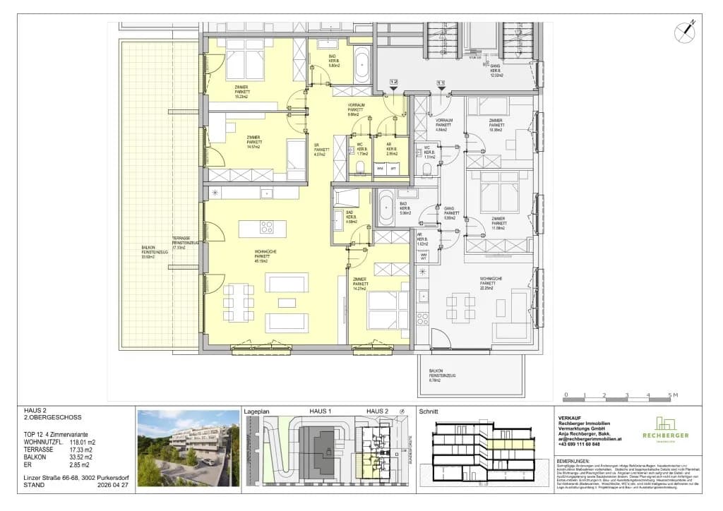 4-Zimmer-Wohnung kaufen in Sankt Pölten Land – 118,01 m², € 725.000 – Bild 12 von 15