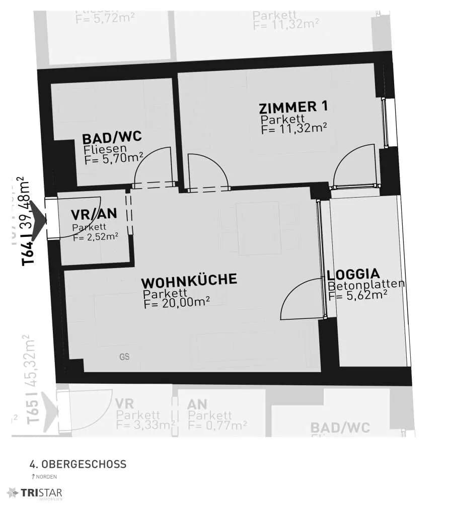 2-Zimmer-Wohnung kaufen in Wien – 39,48 m², € 329.500