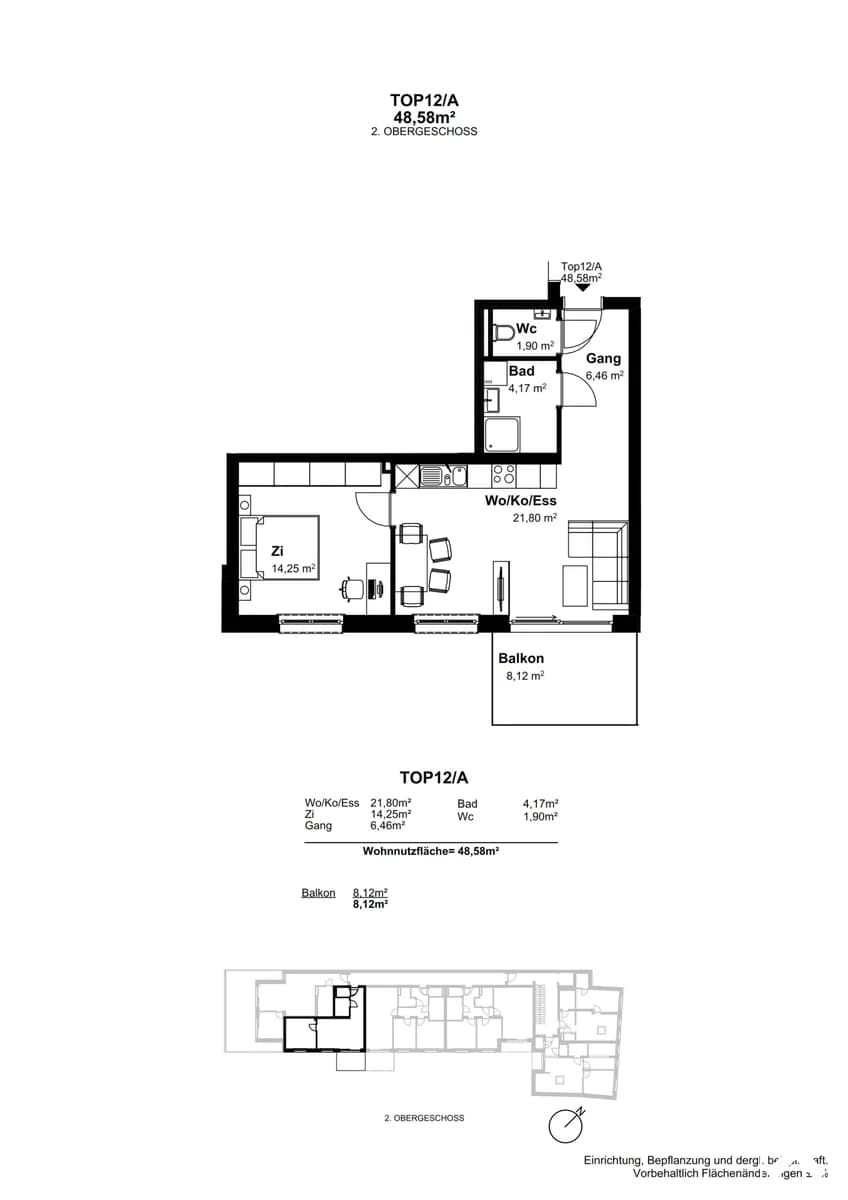 2-Zimmer-Wohnung kaufen in Mistelbach – 48,58 m², € 228.600 – Bild 8 von 8