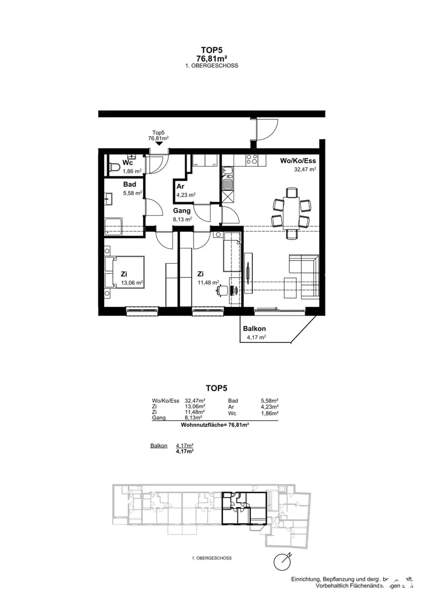 3-Zimmer-Wohnung kaufen in Mistelbach – 76,81 m², € 324.500 – Bild 8 von 8