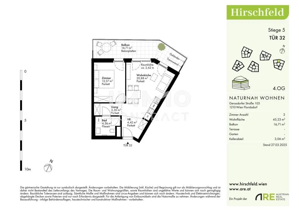 2-Zimmer-Wohnung kaufen in Wien – 45,23 m², € 278.000 – Bild 11 von 11