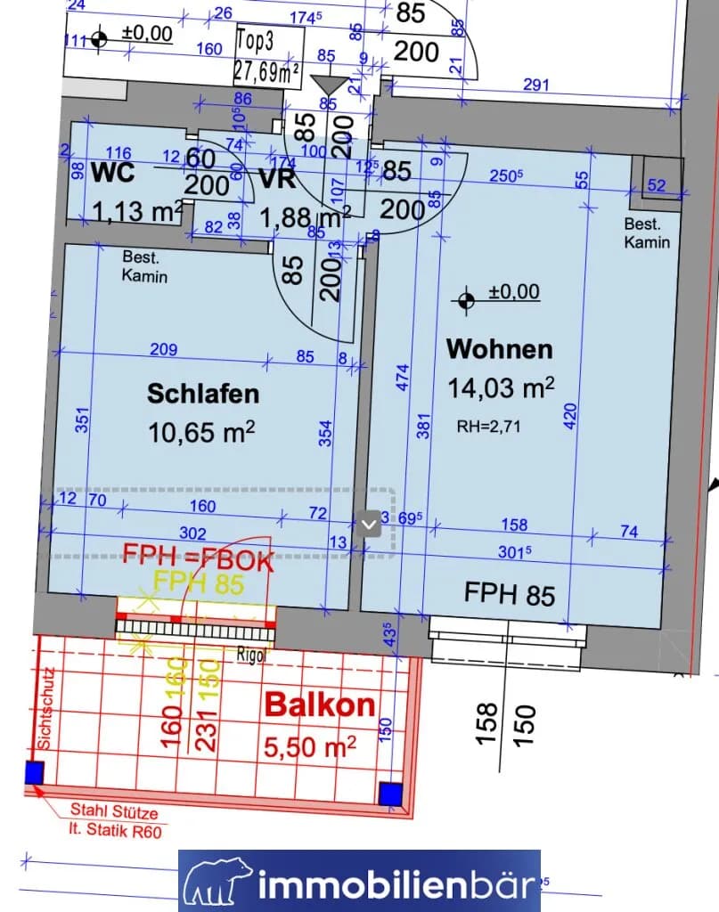 2-Zimmer-Wohnung kaufen in Linz – 27,69 m², € 149.000 – Bild 13 von 13