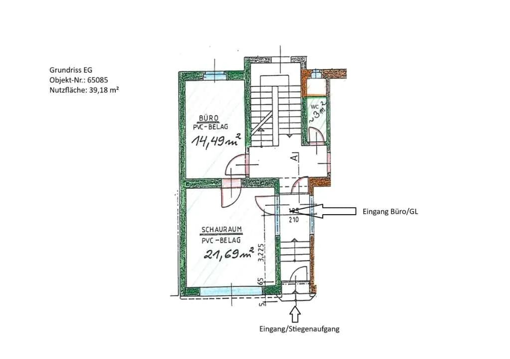 2-Zimmer-Gewerbeimmobilie mieten in Amstetten – 39 m², € 545 – Bild 6 von 7