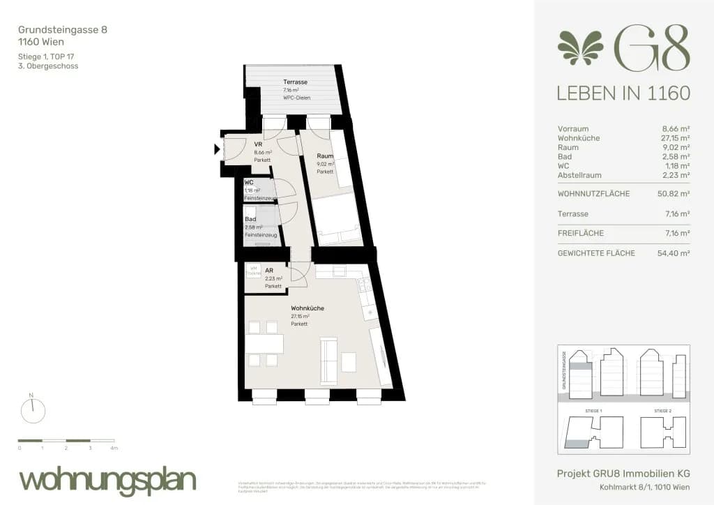 2-Zimmer-Wohnung kaufen in Wien – 50,82 m², € 425.000 – Bild 42 von 42
