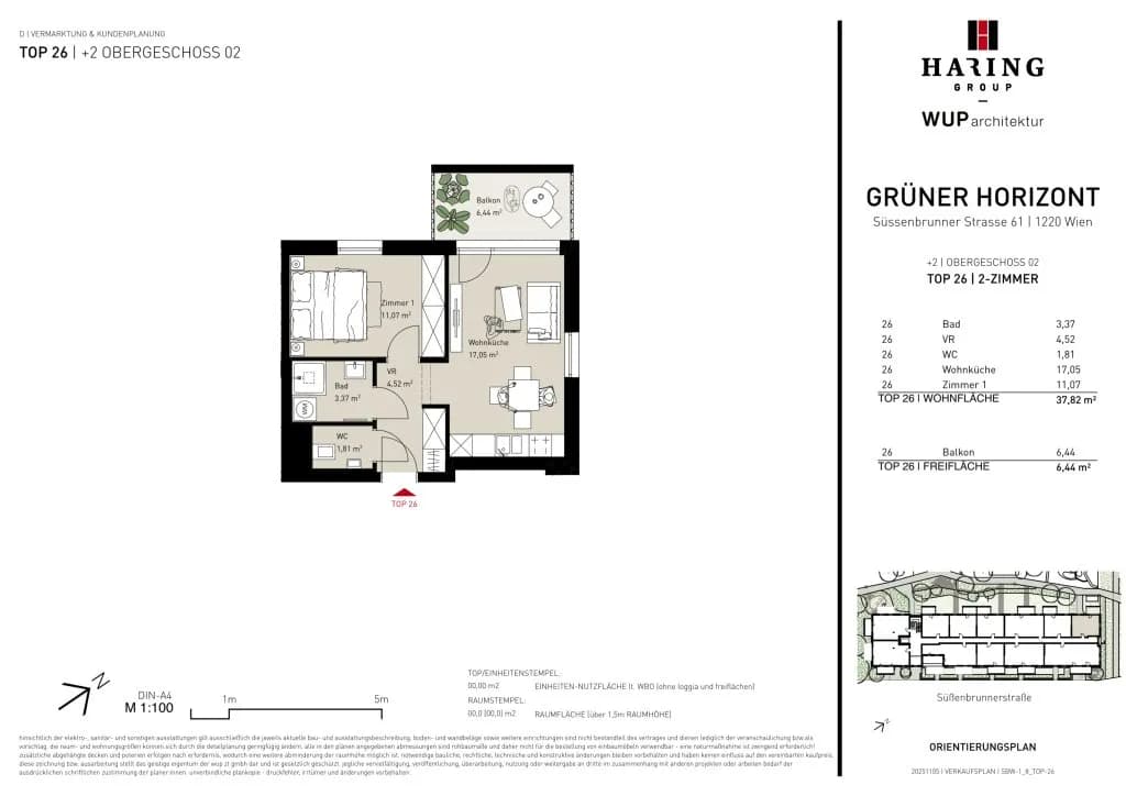 2-Zimmer-Wohnung kaufen in Wien – 37,7 m², € 241.500 – Bild 11 von 11