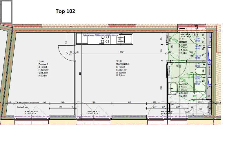 2-Zimmer-Wohnung mieten in Graz – 45,99 m², € 649 – Bild 11 von 11