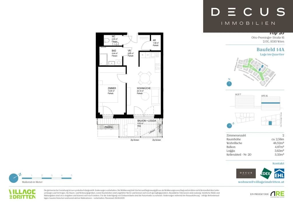 Immobilie kaufen in Wien – 48,52 m², € 350.100 – Bild 11 von 11