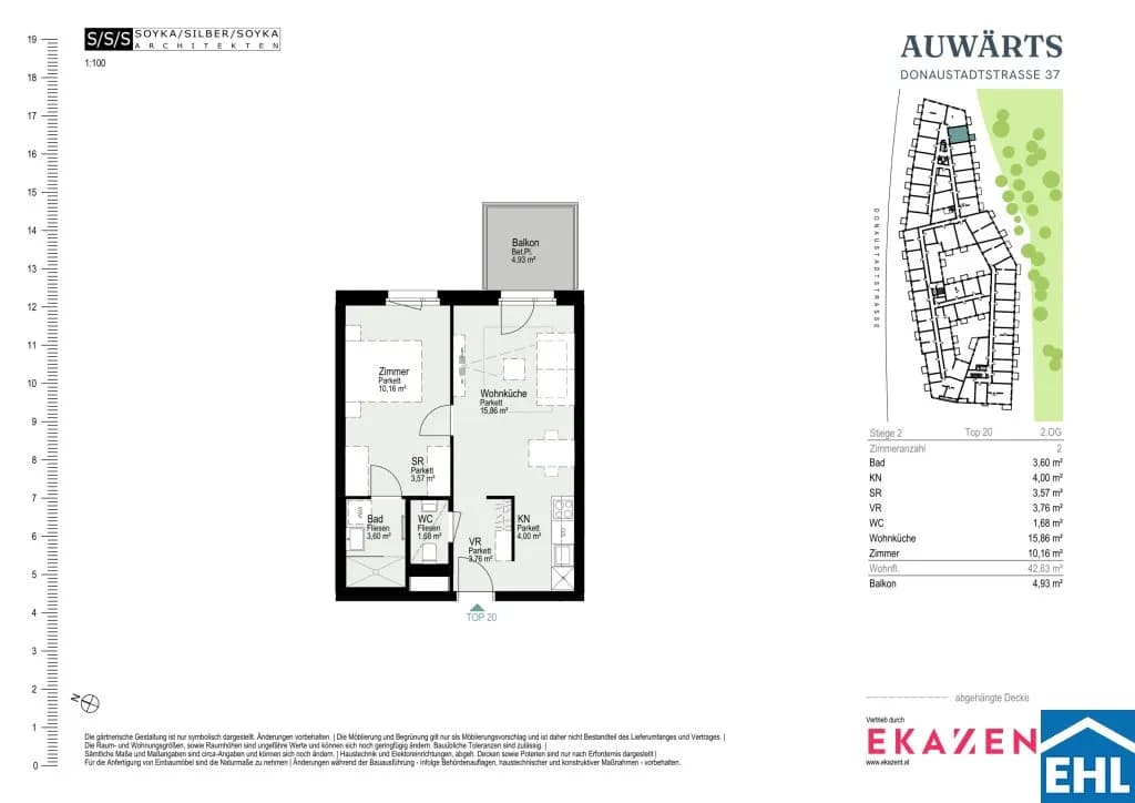2-Zimmer-Wohnung mieten in Wien – 42,63 m², € 1.090 – Bild 20 von 20