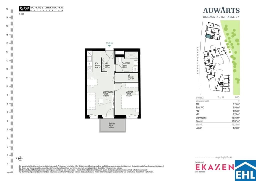 2-Zimmer-Wohnung mieten in Wien – 42,28 m², € 1.140 – Bild 20 von 20