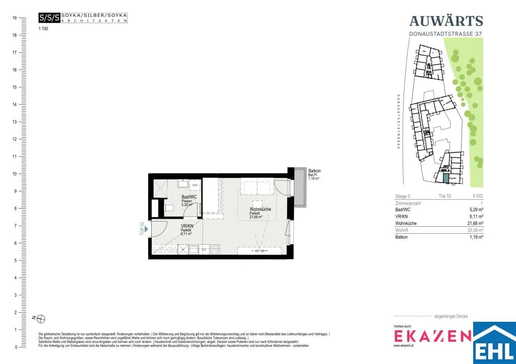 1-Zimmer-Wohnung mieten in Wien – 33,08 m², € 1.000 – Bild 20 von 20