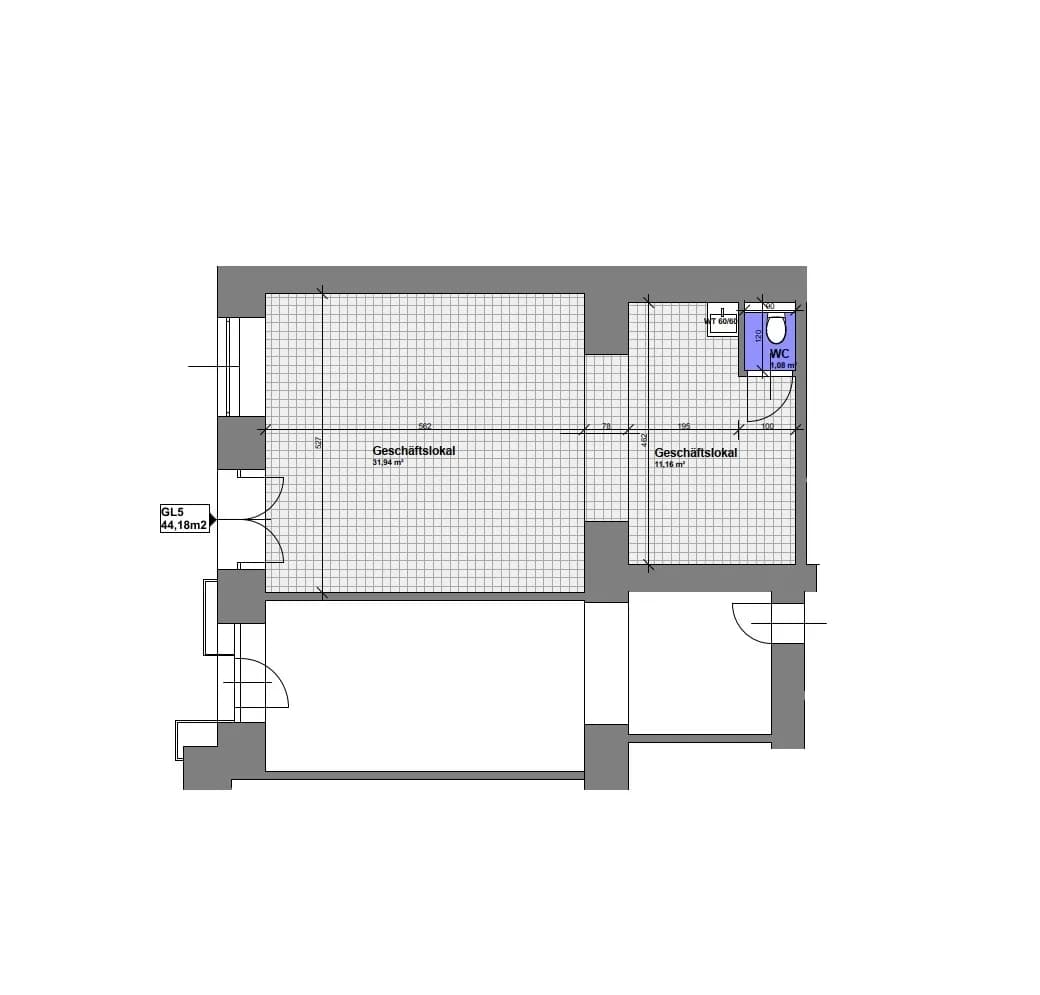 Gewerbeimmobilie mieten in Wien – 44 m², € 1.205 – Bild 7 von 7