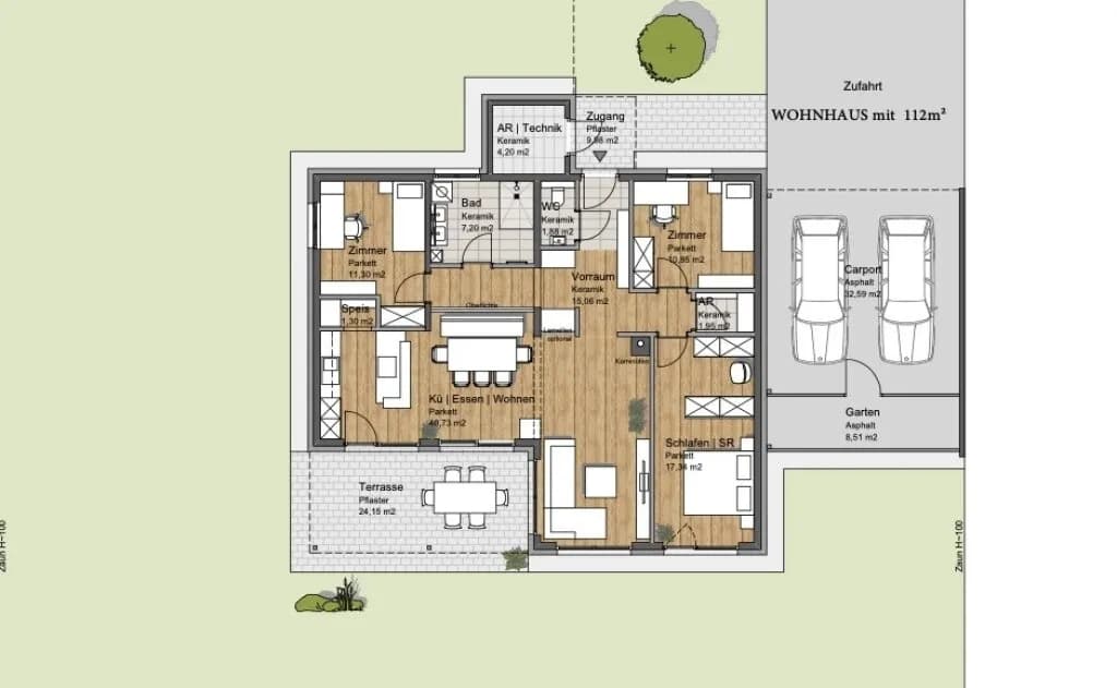 4-Zimmer-Haus kaufen in Weiz – 112 m², € 518.000 – Bild 12 von 13