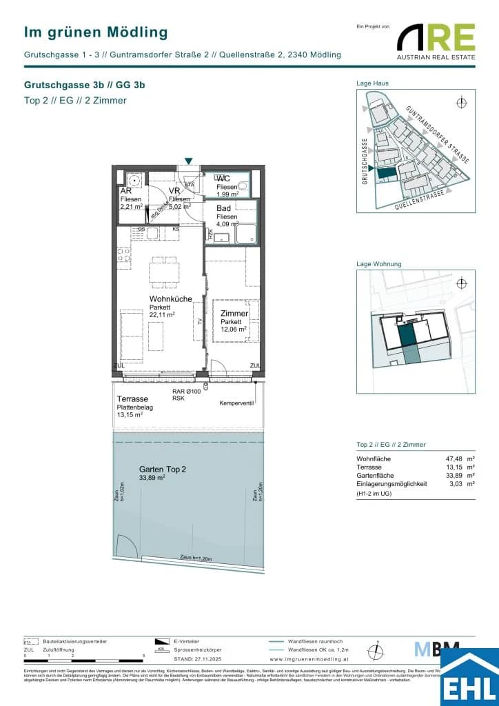 2-Zimmer-Wohnung kaufen in Mödling – 47,48 m², € 325.000 – Bild 9 von 9