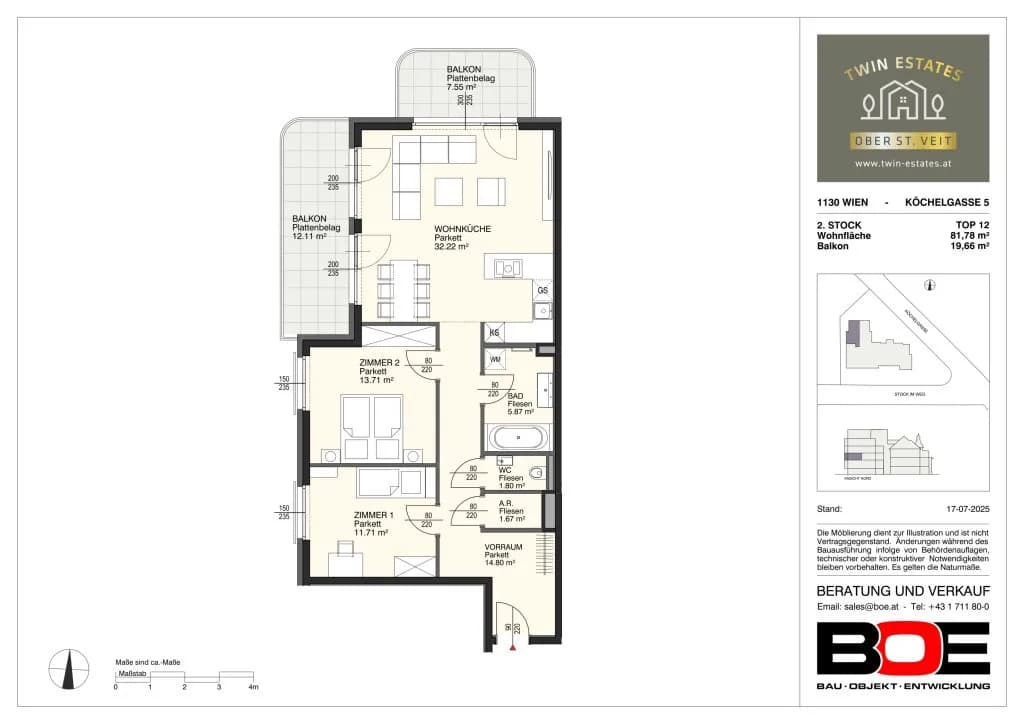 3-Zimmer-Wohnung kaufen in Wien – 81,78 m², € 815.000 – Bild 6 von 6