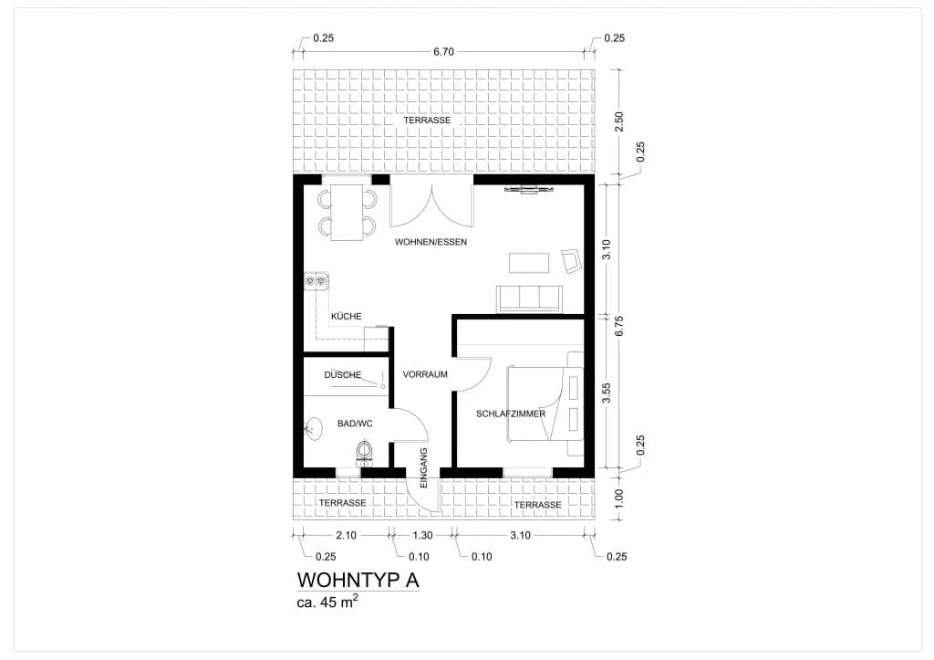 2-Zimmer-Haus mieten in Oberpullendorf – 45 m², € 1.350 – Bild 24 von 24