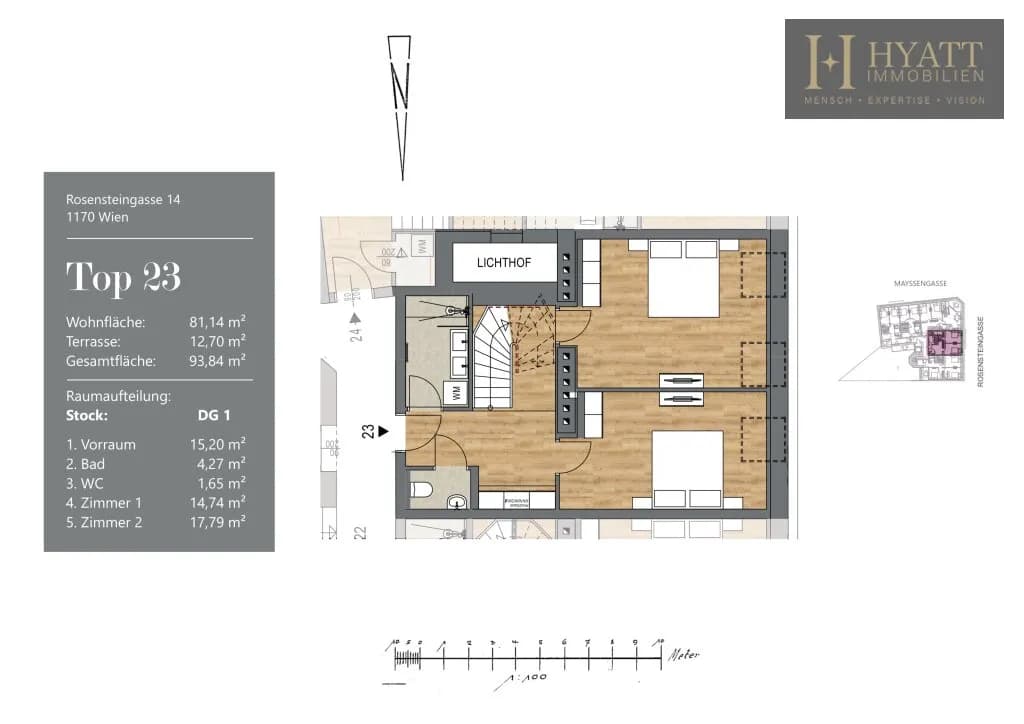 3-Zimmer-Wohnung kaufen in Wien – 81,14 m², € 629.000 – Bild 12 von 13
