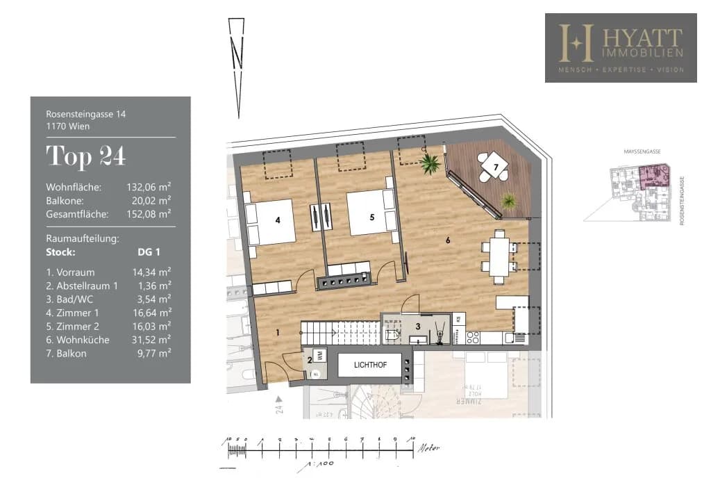 4-Zimmer-Wohnung kaufen in Wien – 132,06 m², € 969.000 – Bild 17 von 18
