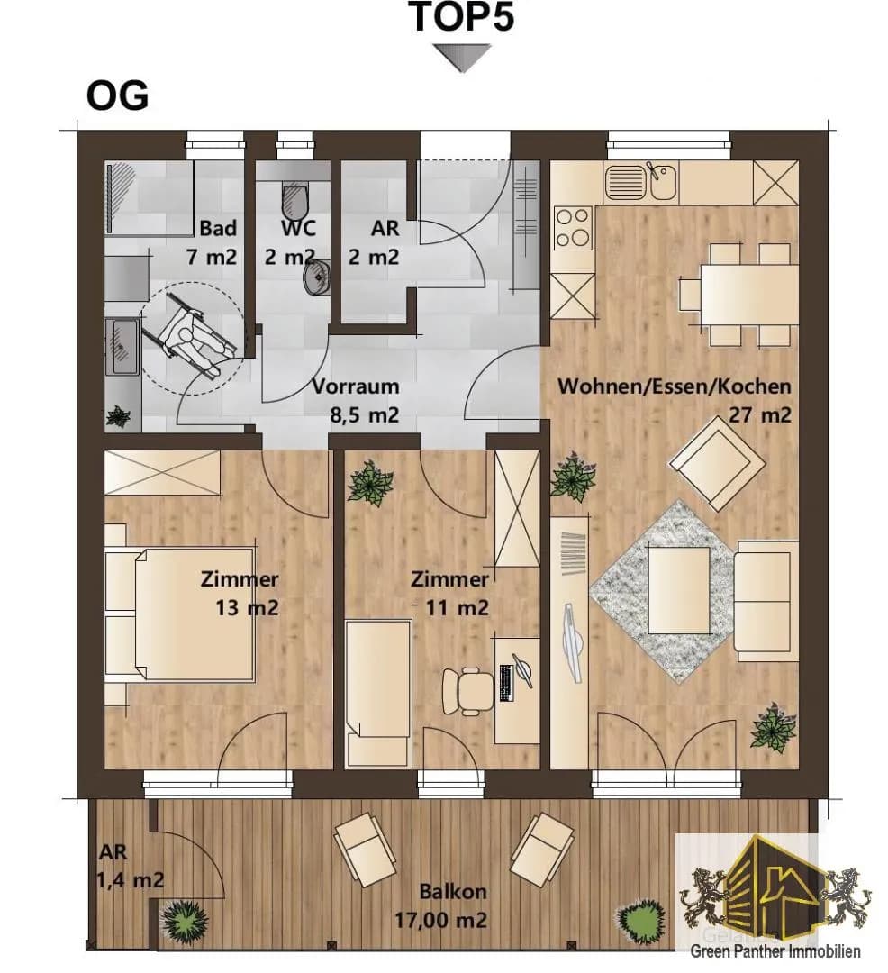 3-Zimmer-Wohnung kaufen in Weiz – 71 m², € 275.000 – Bild 22 von 23