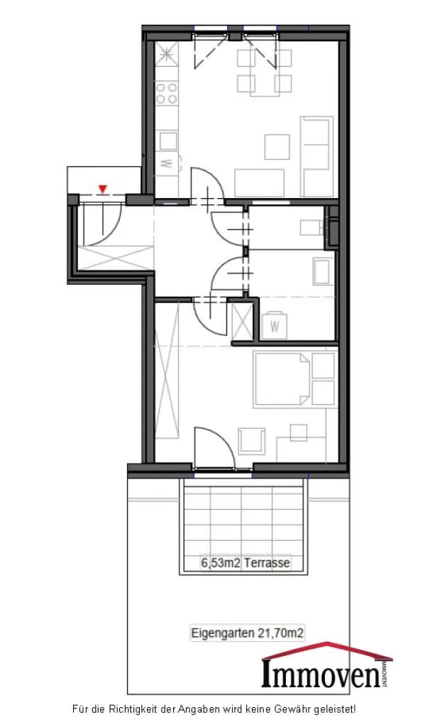 2-Zimmer-Wohnung mieten in Graz – 46 m², € 670 – Bild 11 von 11