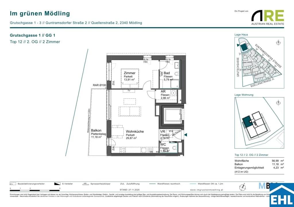 Immobilie kaufen in Mödling – 56,99 m², € 311.411 – Bild 8 von 8