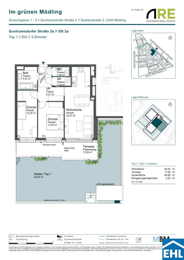 3-Zimmer-Wohnung kaufen in Mödling – 65,53 m², € 455.000 – Bild 9 von 9