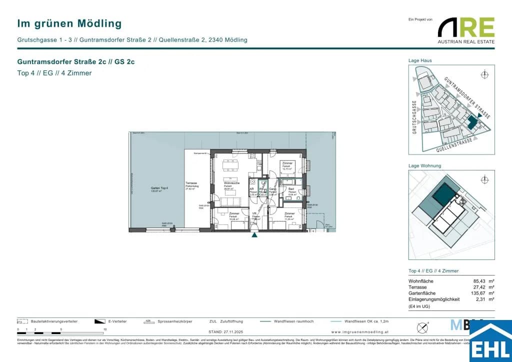 4-Zimmer-Wohnung kaufen in Mödling – 85,43 m², € 555.000 – Bild 9 von 9