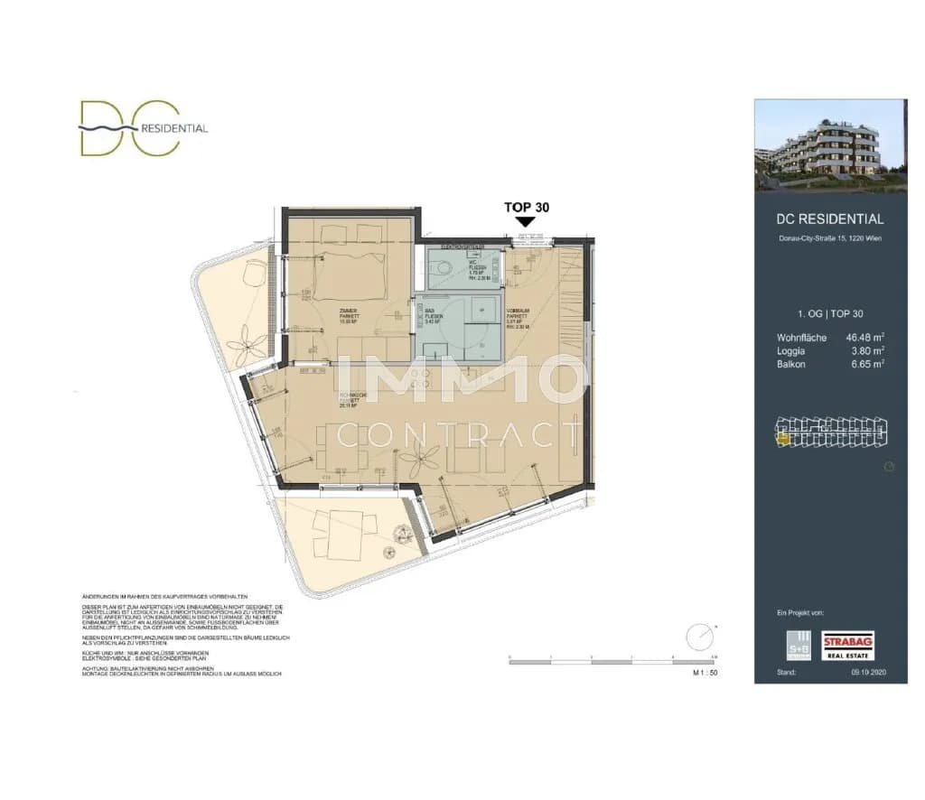2-Zimmer-Wohnung mieten in Wien – 46,48 m², € 1.680 – Bild 12 von 12