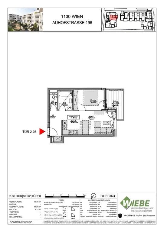2-Zimmer-Wohnung kaufen in Wien – 41,9 m², € 393.900 – Bild 6 von 11